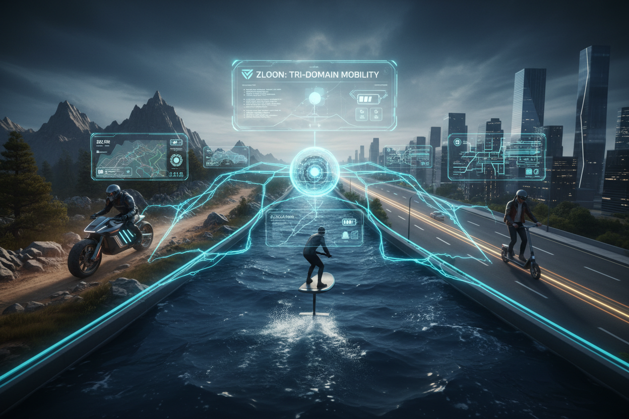 Zloon Tri-Domain Mobility - Land, Sea, Trail